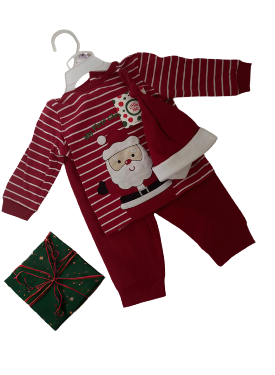 Little Me Santa "My First Christmas" 3-Piece Outfit for babies